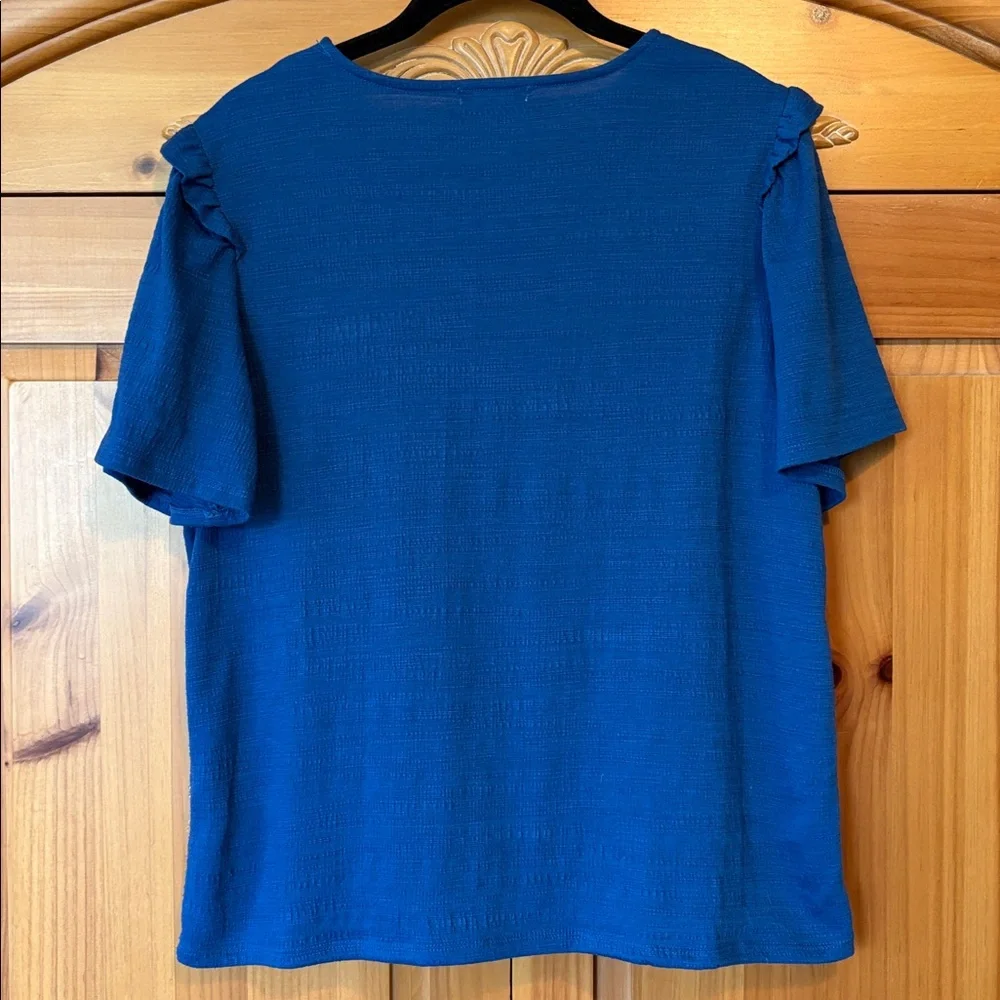 🌟HP🌟Nine West Ruffle Sleeve Top - Picture 5 of 8